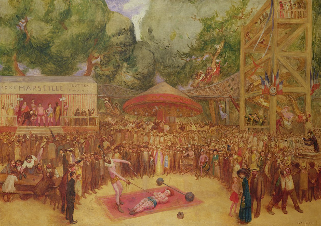 Saint-Cloudin messut, noin 1920 tekijältä Jean Veber