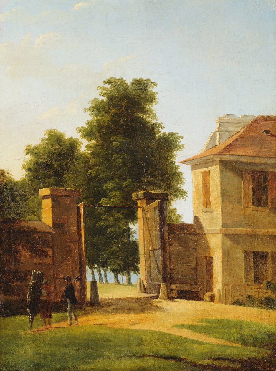 Sisäänkäynti Saint-Cloudin puistoon, n. 1810-12 tekijältä Jean Victor Bertin