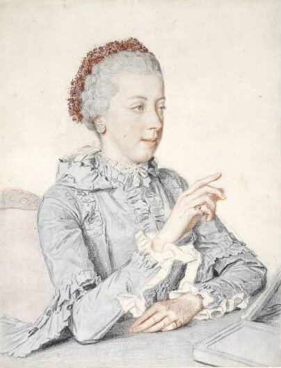 Arkkiherttuatar Maria Elisabethin, Itävallan, muotokuva tekijältä Jean Étienne Liotard