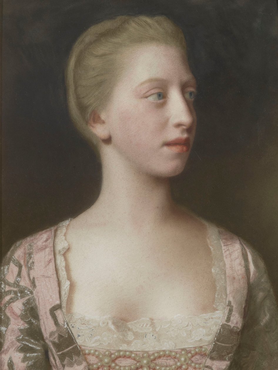Muotokuva Ison-Britannian prinsessa Augustasta tekijältä Jean Étienne Liotard