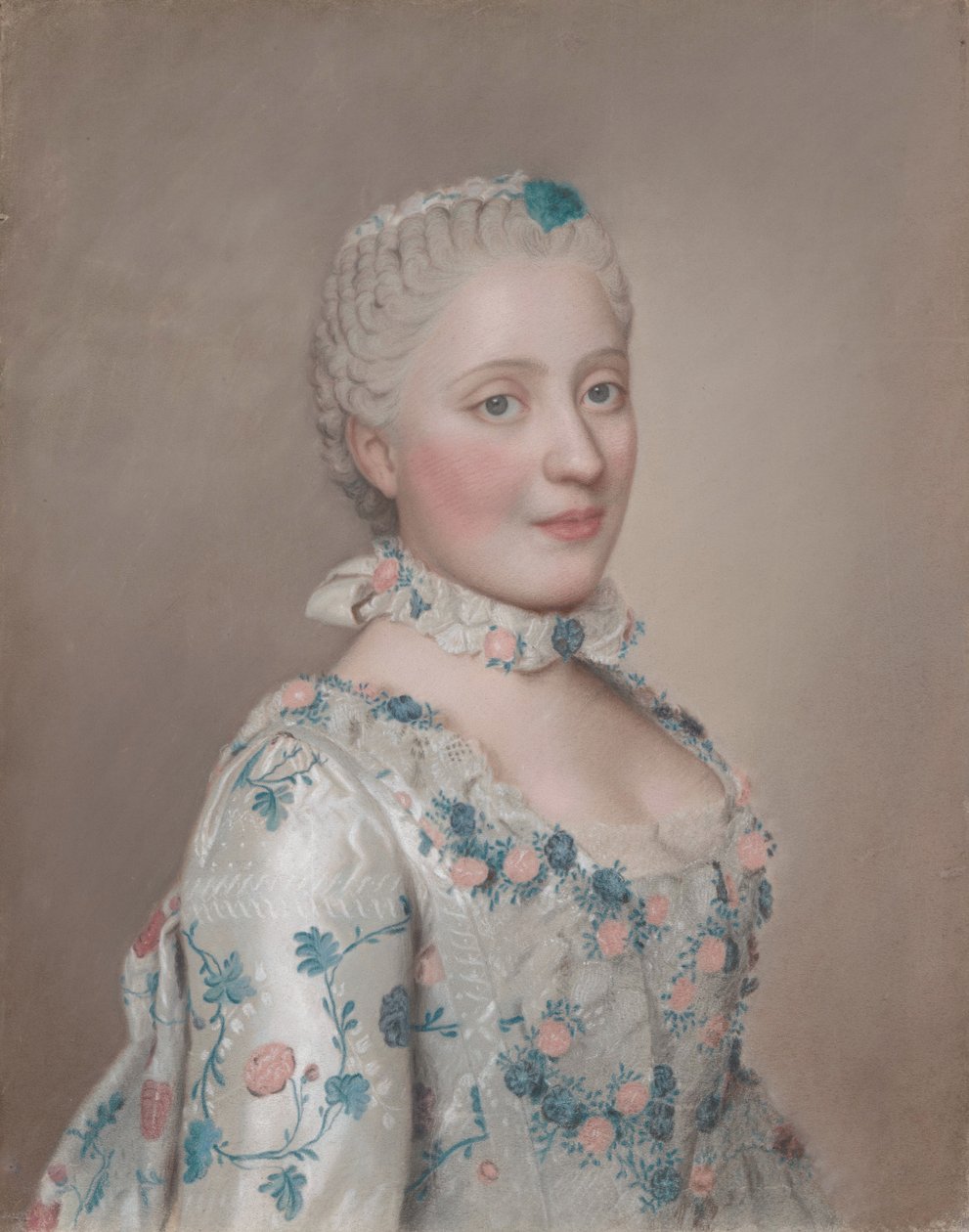Portret van Marie Josèphe van Saksen tekijältä Jean Étienne Liotard