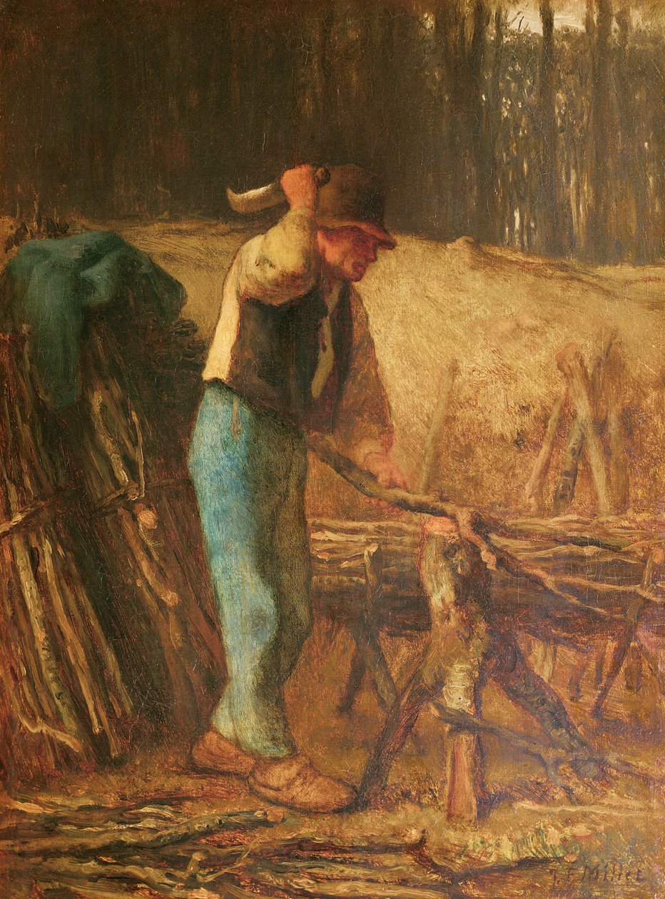 Puunhalkaisija tekijältä Jean Francois Millet