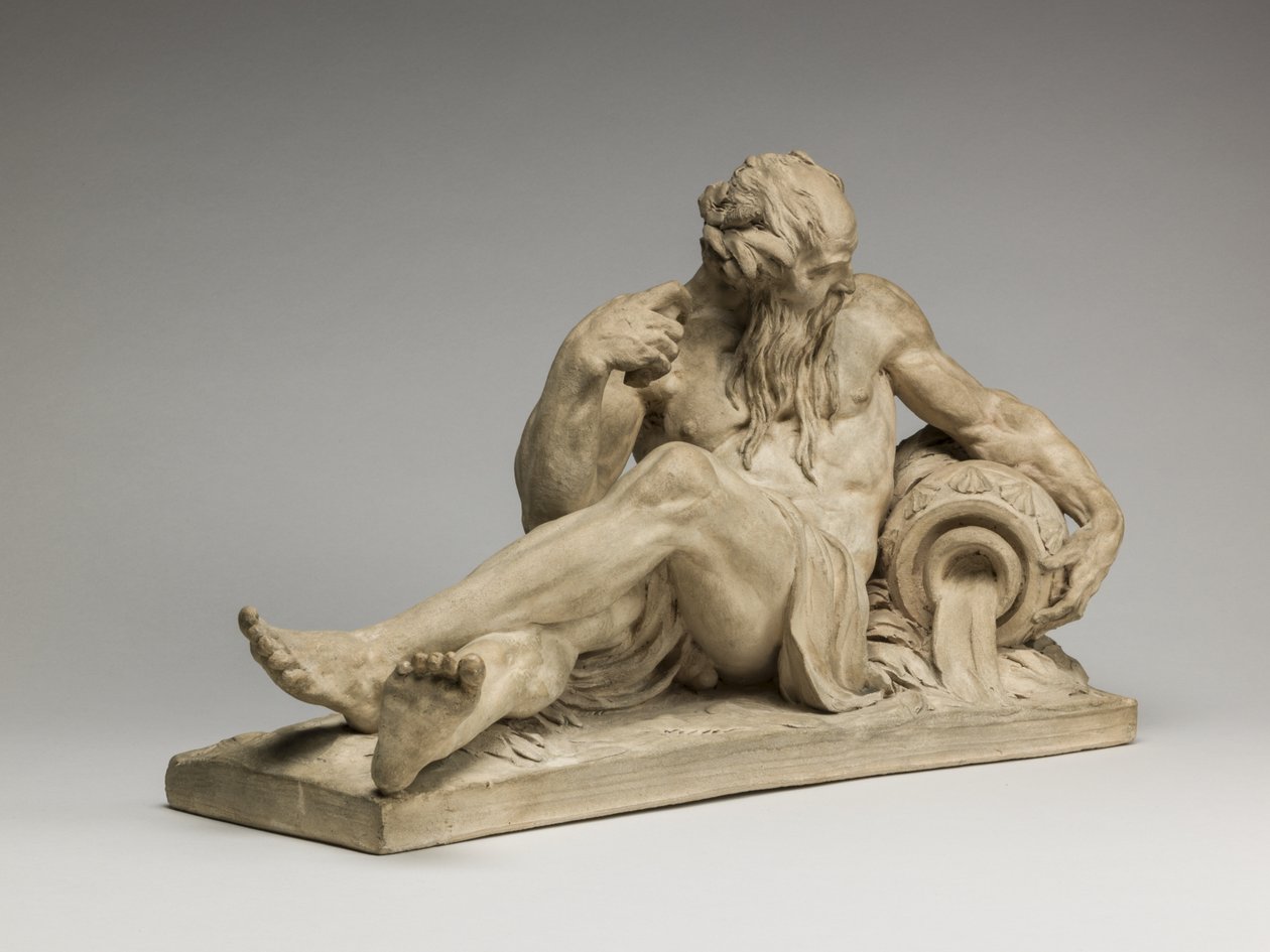 River God, 1755 (terrakotta) tekijältä Jean Jacques Caffieri