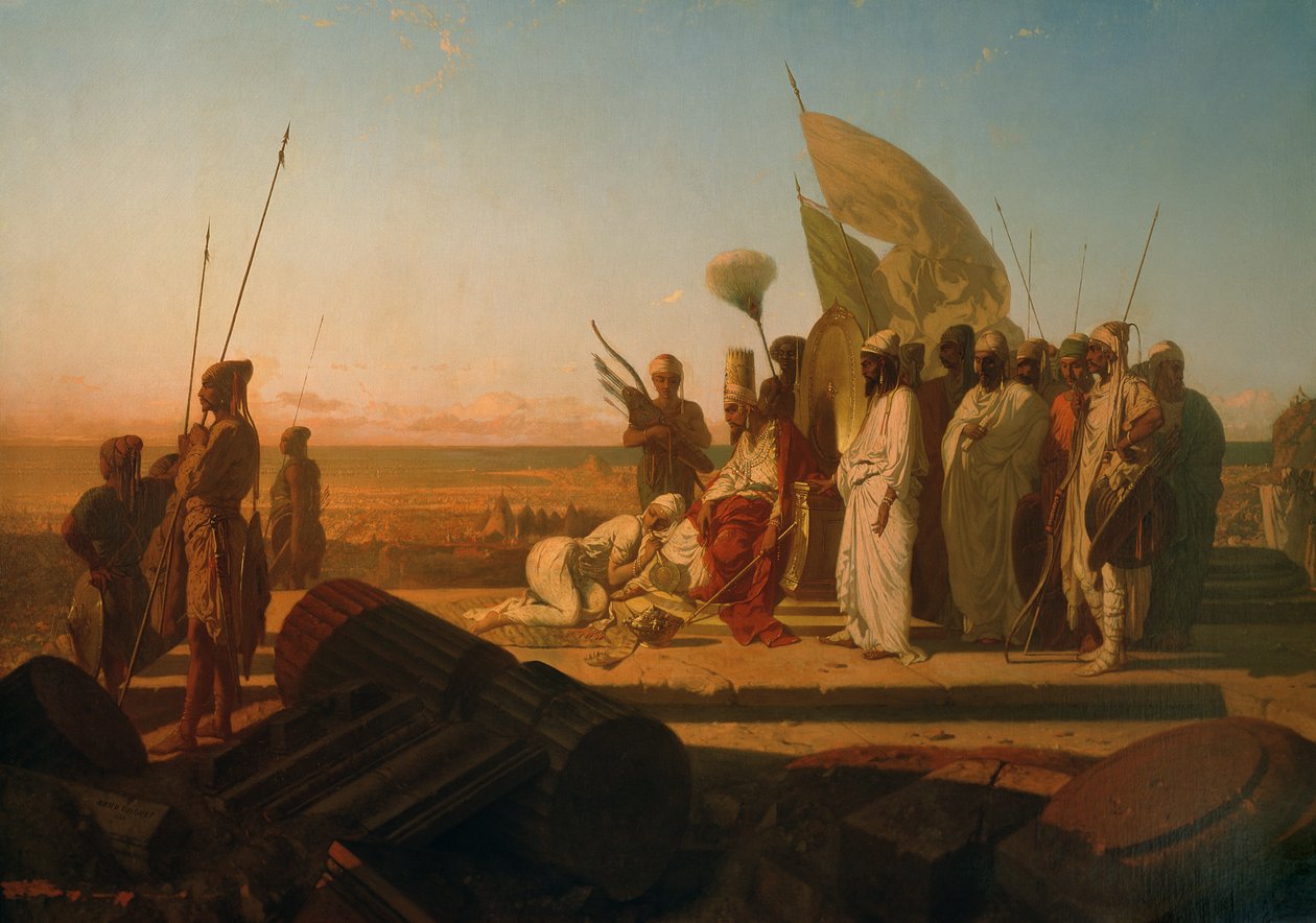 Xerxes Hellespontissa tekijältä Jean Adrien Guignet