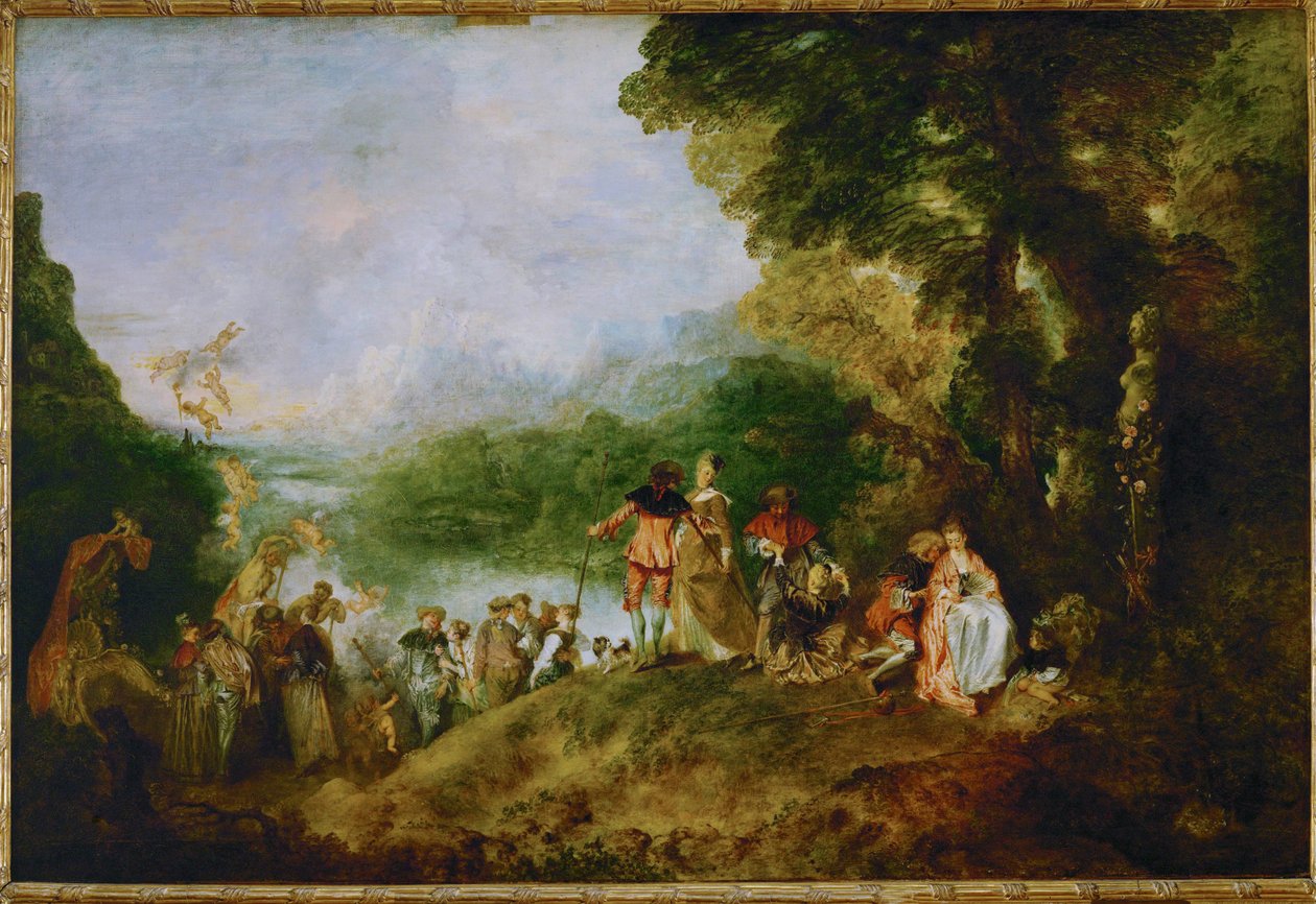 Sisäänkirjautuminen Cythere ... tekijältä Jean Antoine Watteau