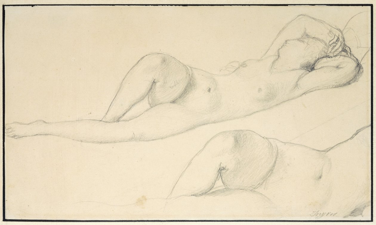 Makaava nainen alaston, tekijältä Jean Auguste Dominique Ingres