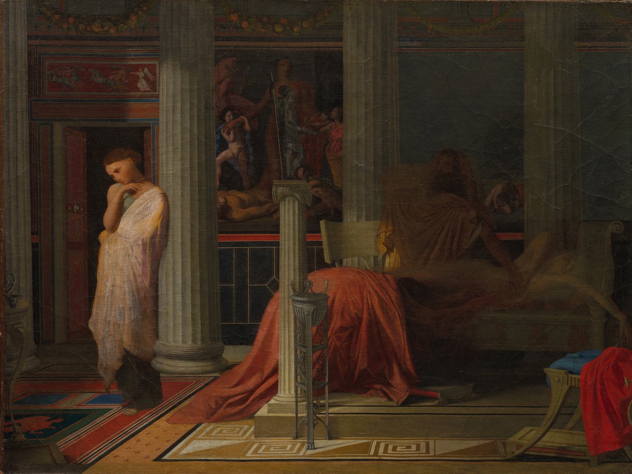 Antiokhos ja Stratonice tekijältä Jean Auguste Dominique Ingres