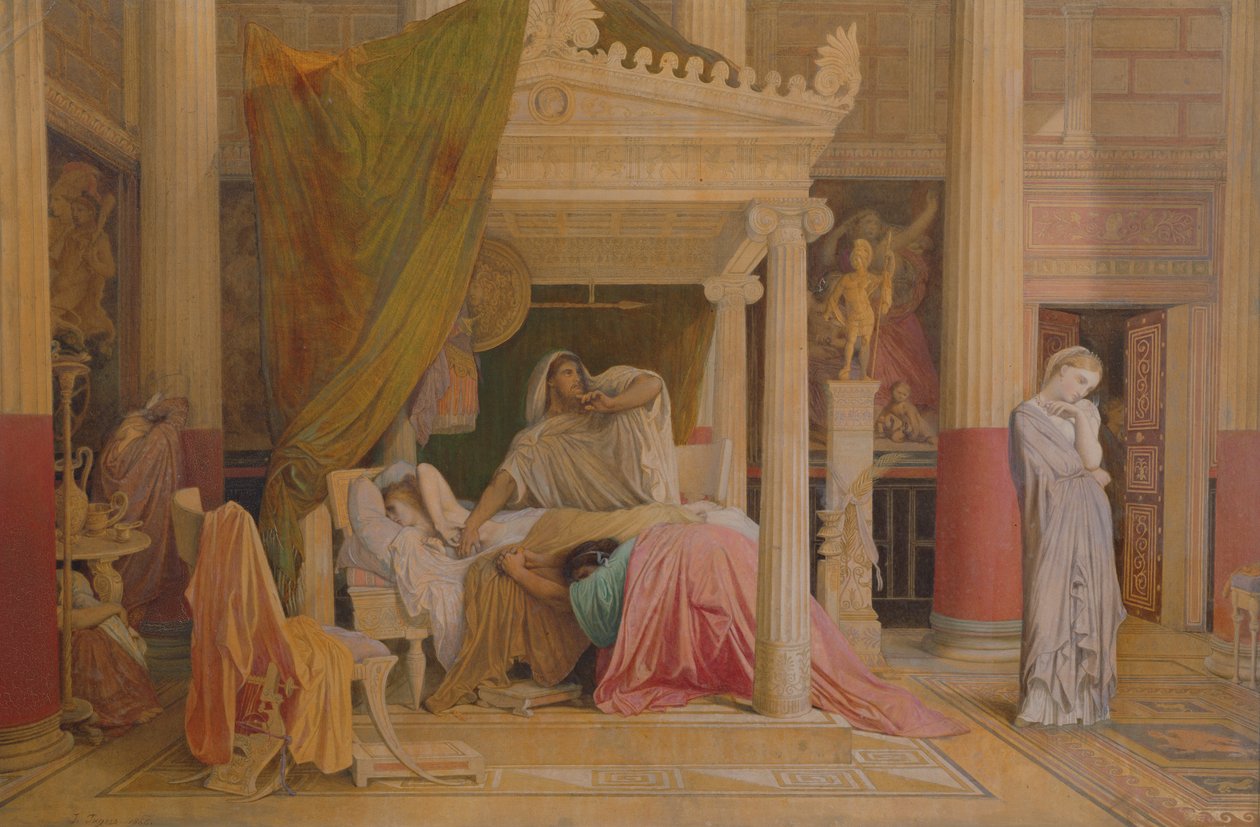 Antiokhos ja Stratonice, 1840 tekijältä Jean Auguste Dominique Ingres