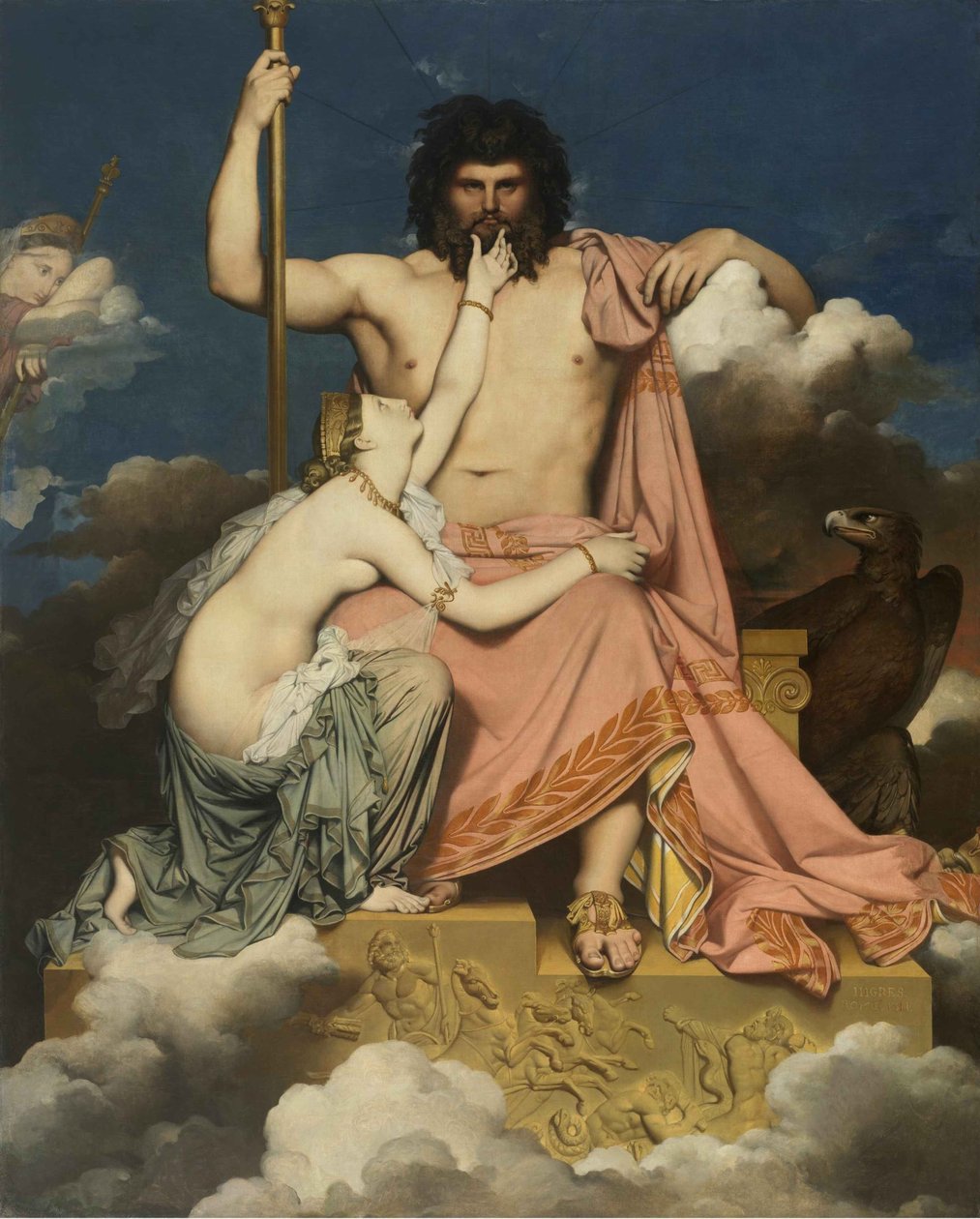 Jupiter ja Thetis, 1811. tekijältä Jean Auguste Dominique Ingres