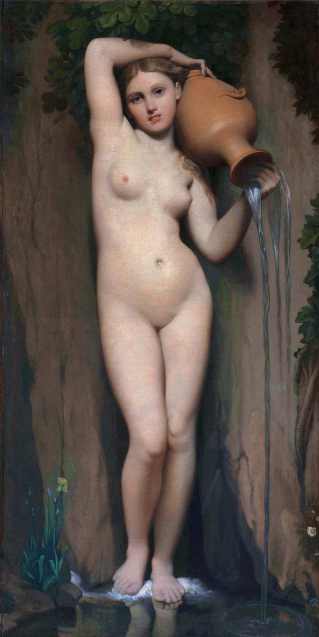 La Source tekijältä Jean Auguste Dominique Ingres