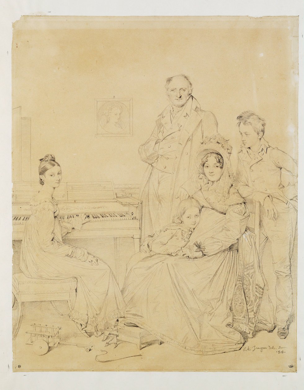 La famille Stamaty ... tekijältä Jean Auguste Dominique Ingres