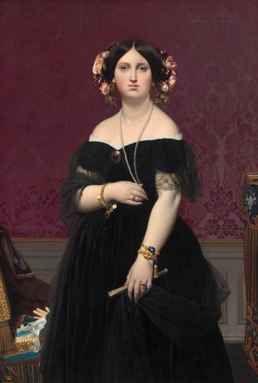 Madame Moitessier, 1851. tekijältä Jean Auguste Dominique Ingres