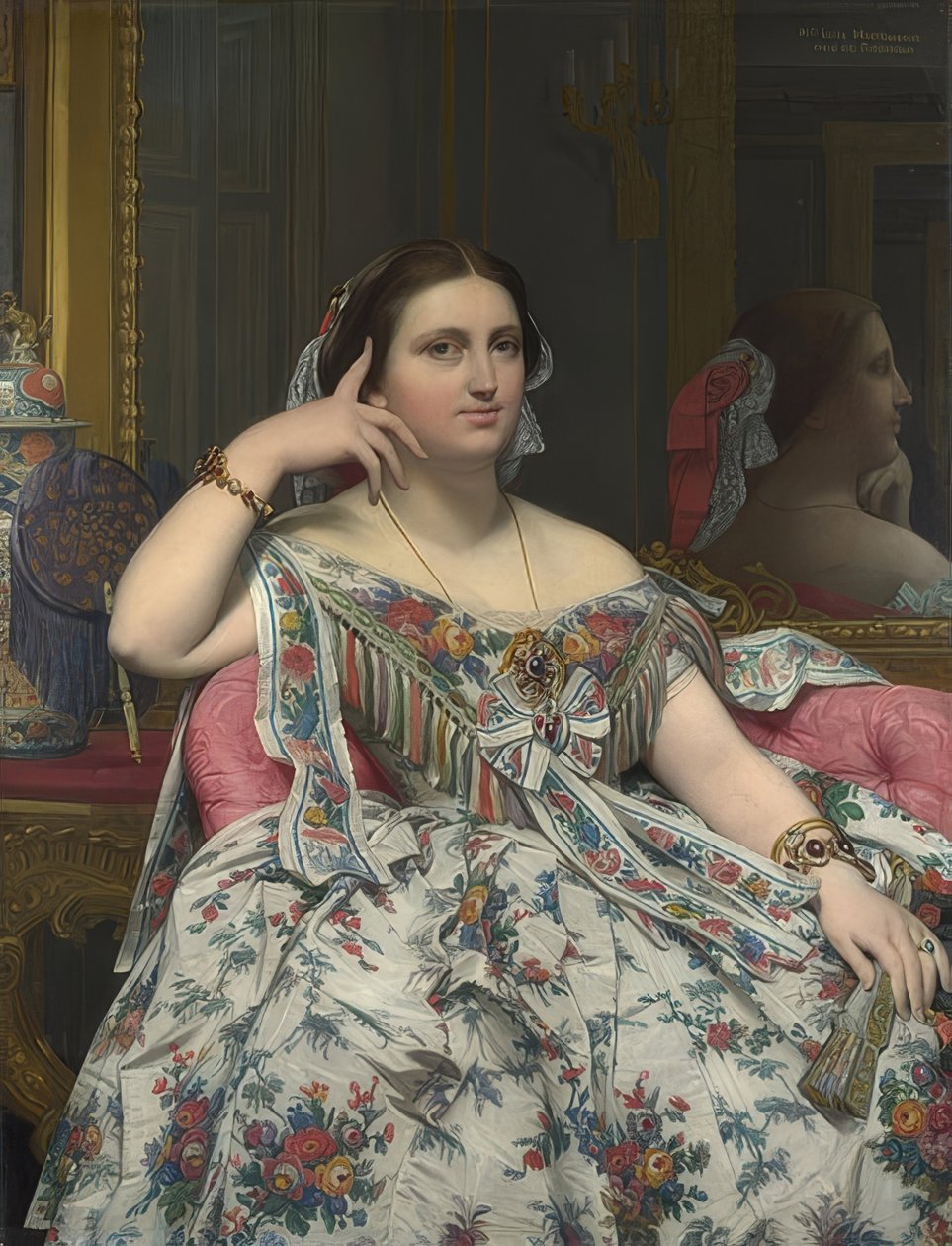 Madame Moitessier. 1856 tekijältä Jean Auguste Dominique Ingres
