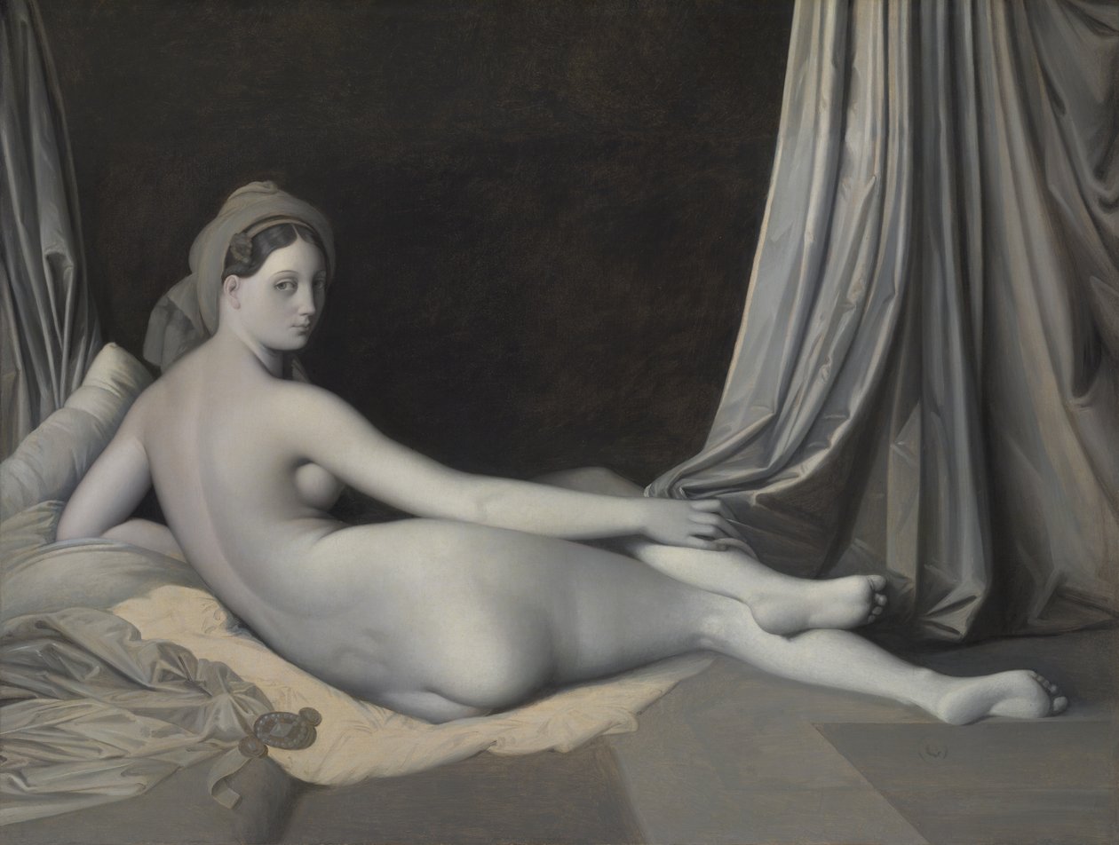 Odalisque Grisaillessa, n. 1824-34. tekijältä Jean Auguste Dominique Ingres