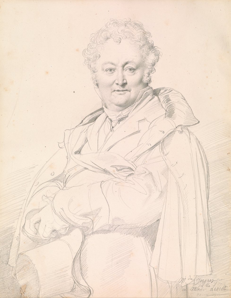 Muotokuva Guillaume Guillon-Lethièrestä tekijältä Jean Auguste Dominique Ingres