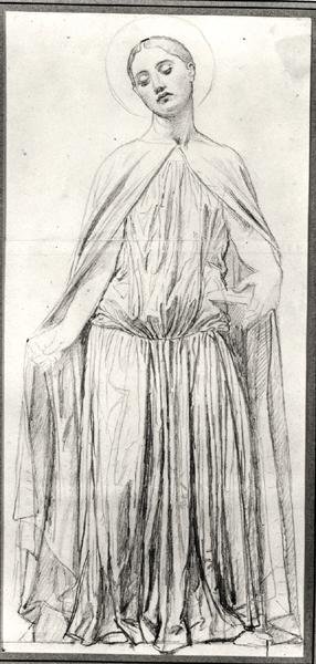 St. Adelaide, 1842 (grafiitti) tekijältä Jean Auguste Dominique Ingres