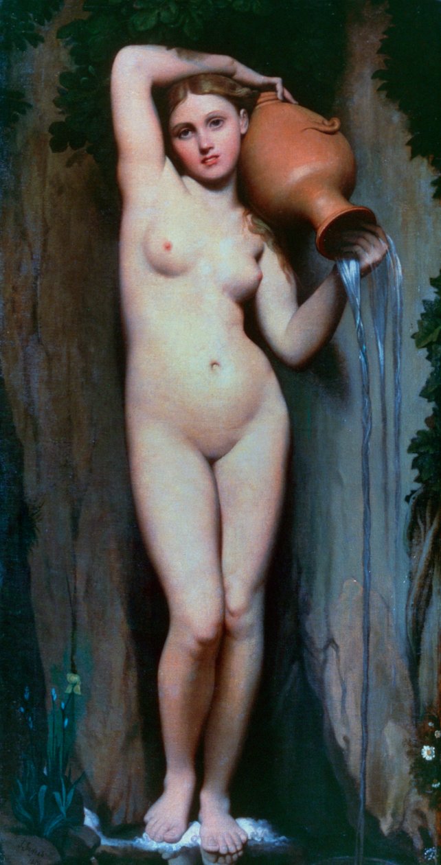 Lähde, 1856 tekijältä Jean Auguste Dominique Ingres