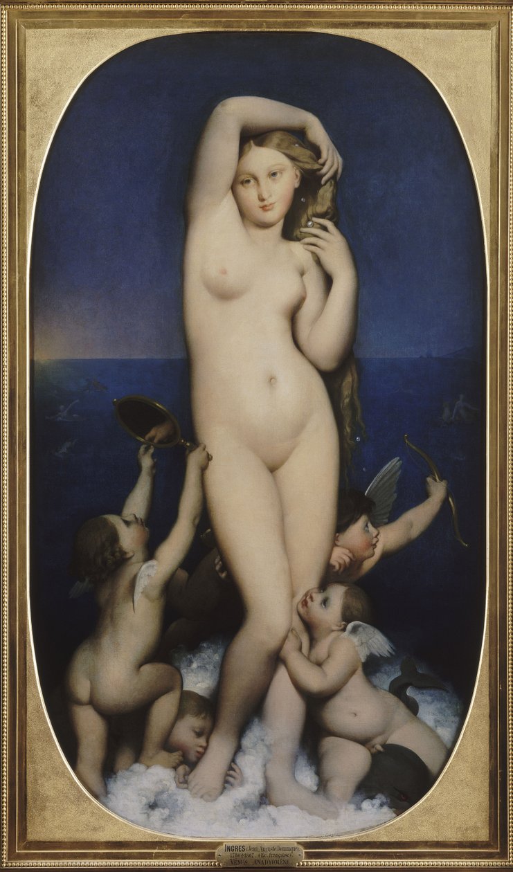 Venus Anadyomene tekijältä Jean Auguste Dominique Ingres