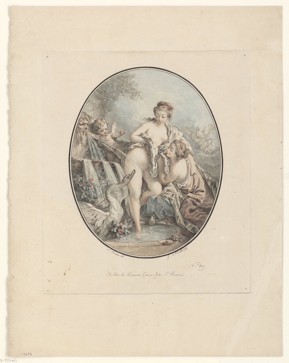 Leda ja joutsen tekijältä Jean Augustin Léveillé