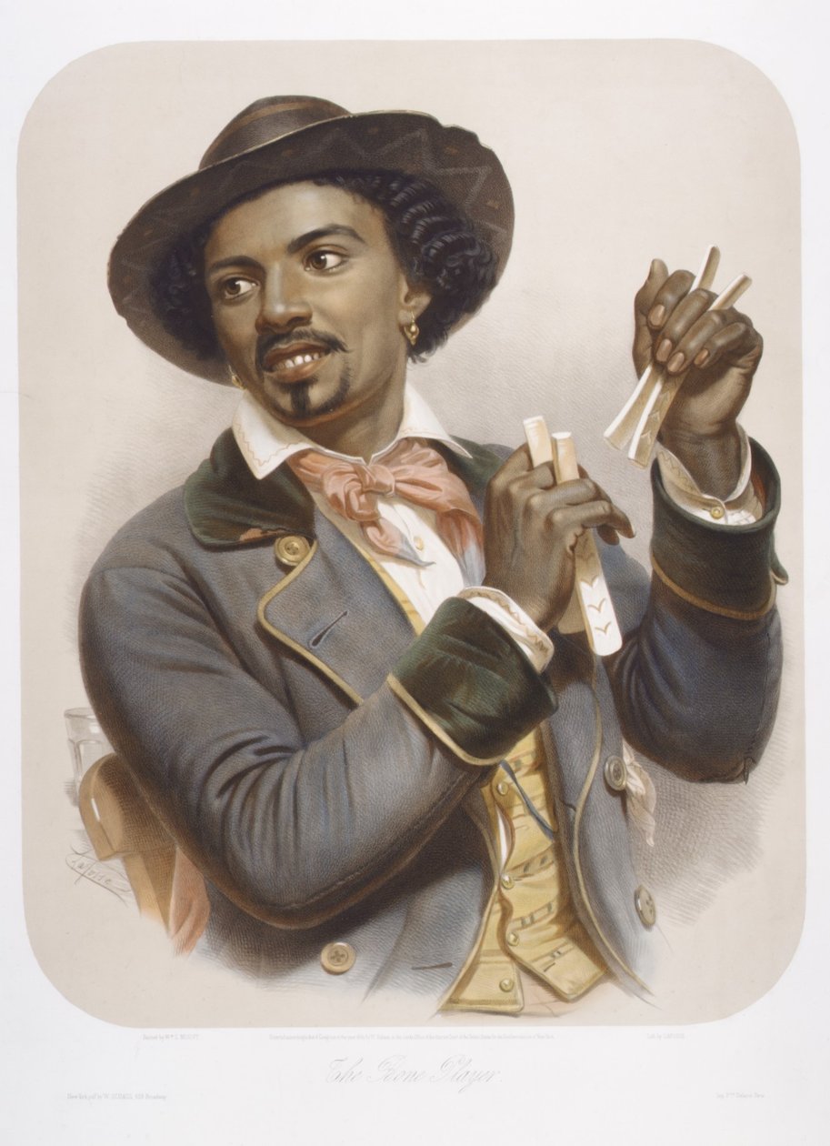 The Bone Player, 1857. tekijältä Jean Baptiste Adolphe Lafosse