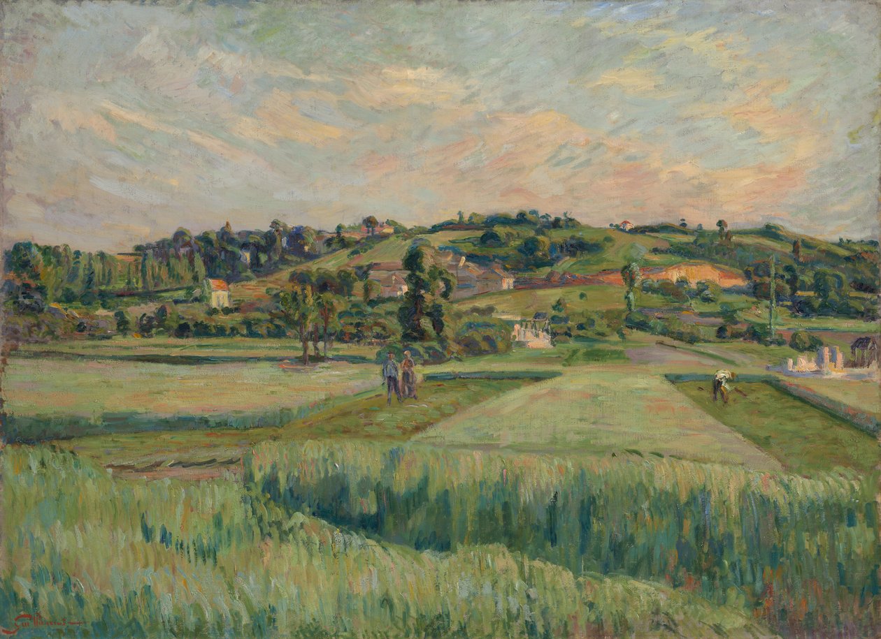 Maisema, Ile-de-France, n. 1885 tekijältä Jean Baptiste Armand Guillaumin