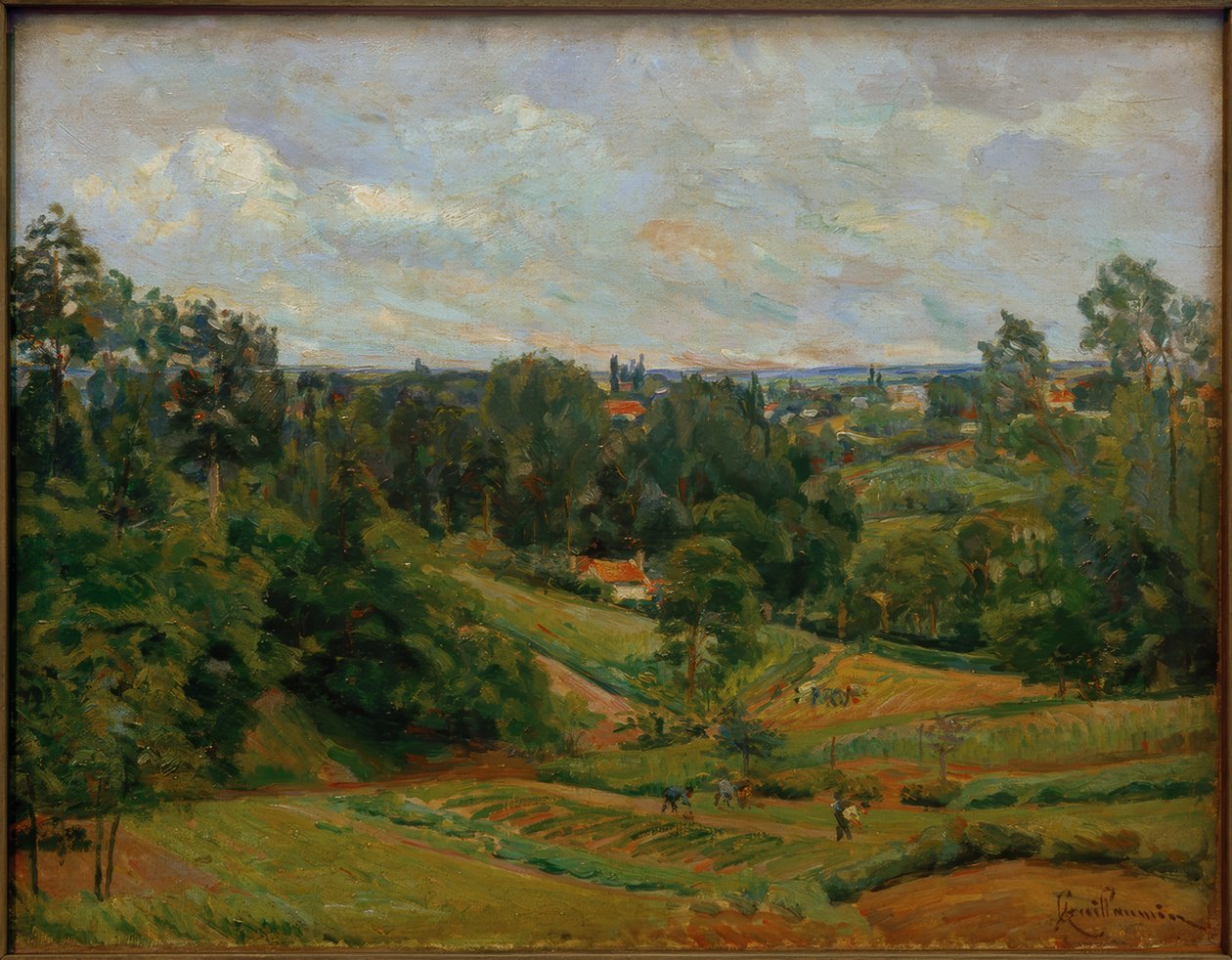 Maisema lähellä Pontoisea tekijältä Jean Baptiste Armand Guillaumin