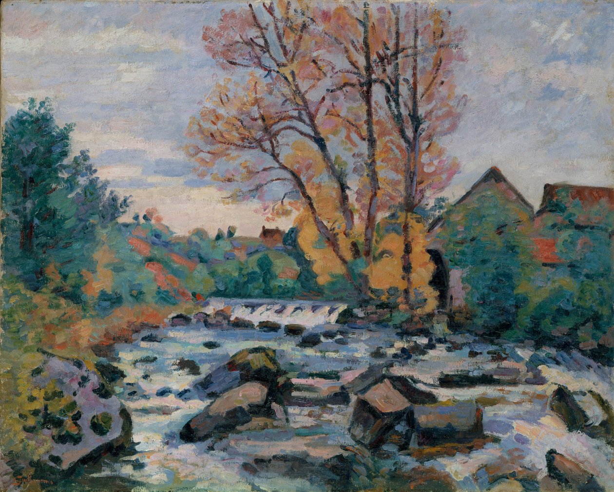 Bouchardonin mylly, Crozant, noin 1898. tekijältä Jean Baptiste Armand Guillaumin