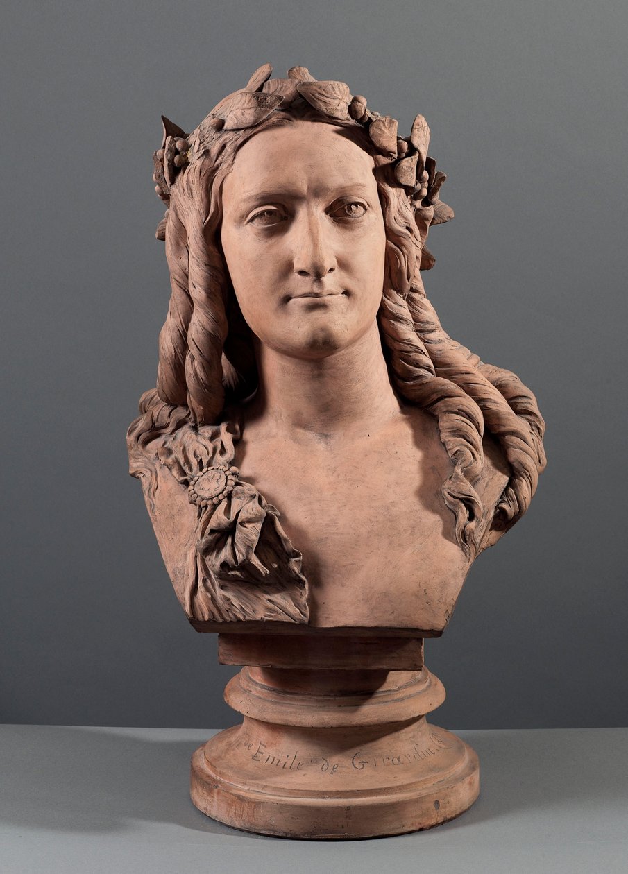Delphine Gayn rintakuva (1804-55) tekijältä Jean Baptiste Auguste Clesinger