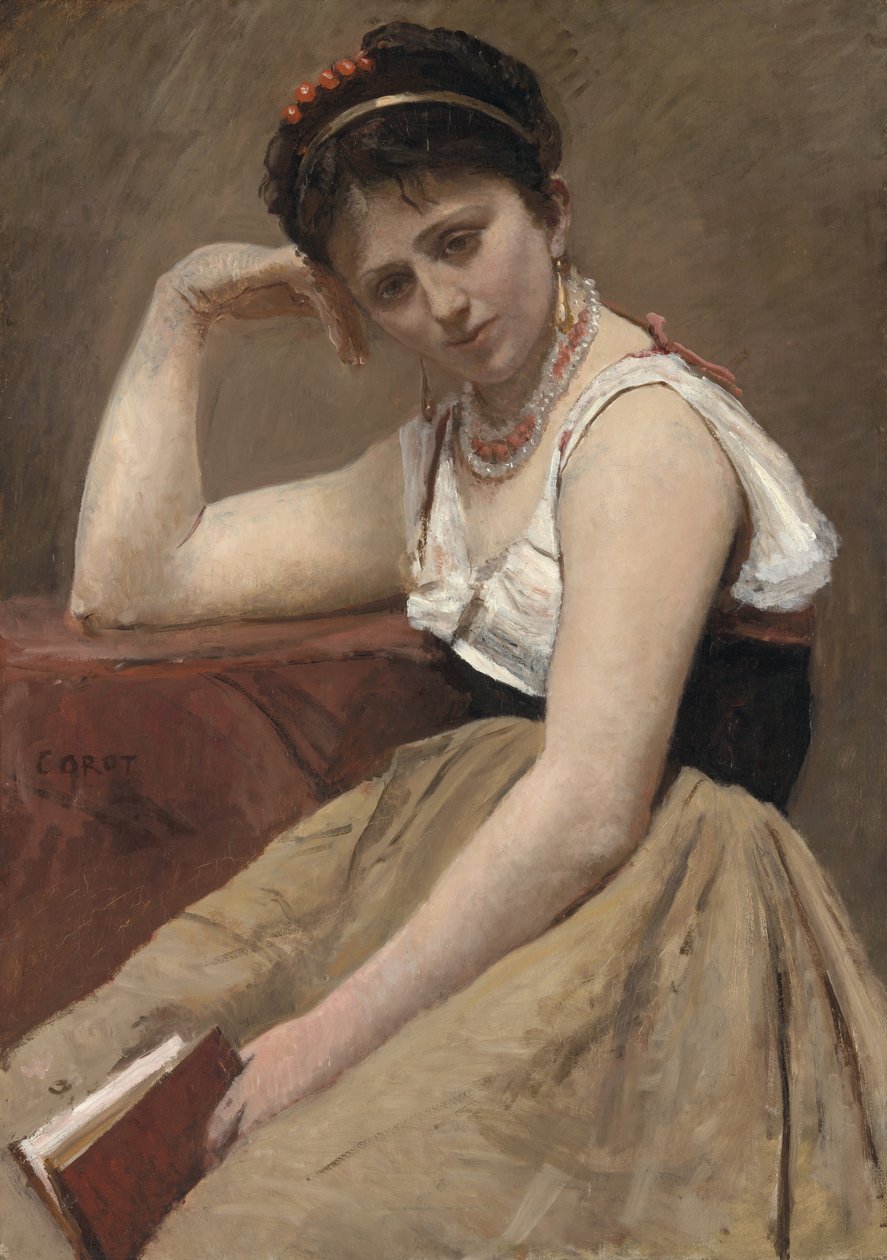Keskeytynyt lukeminen tekijältä Jean Baptiste Camille Corot