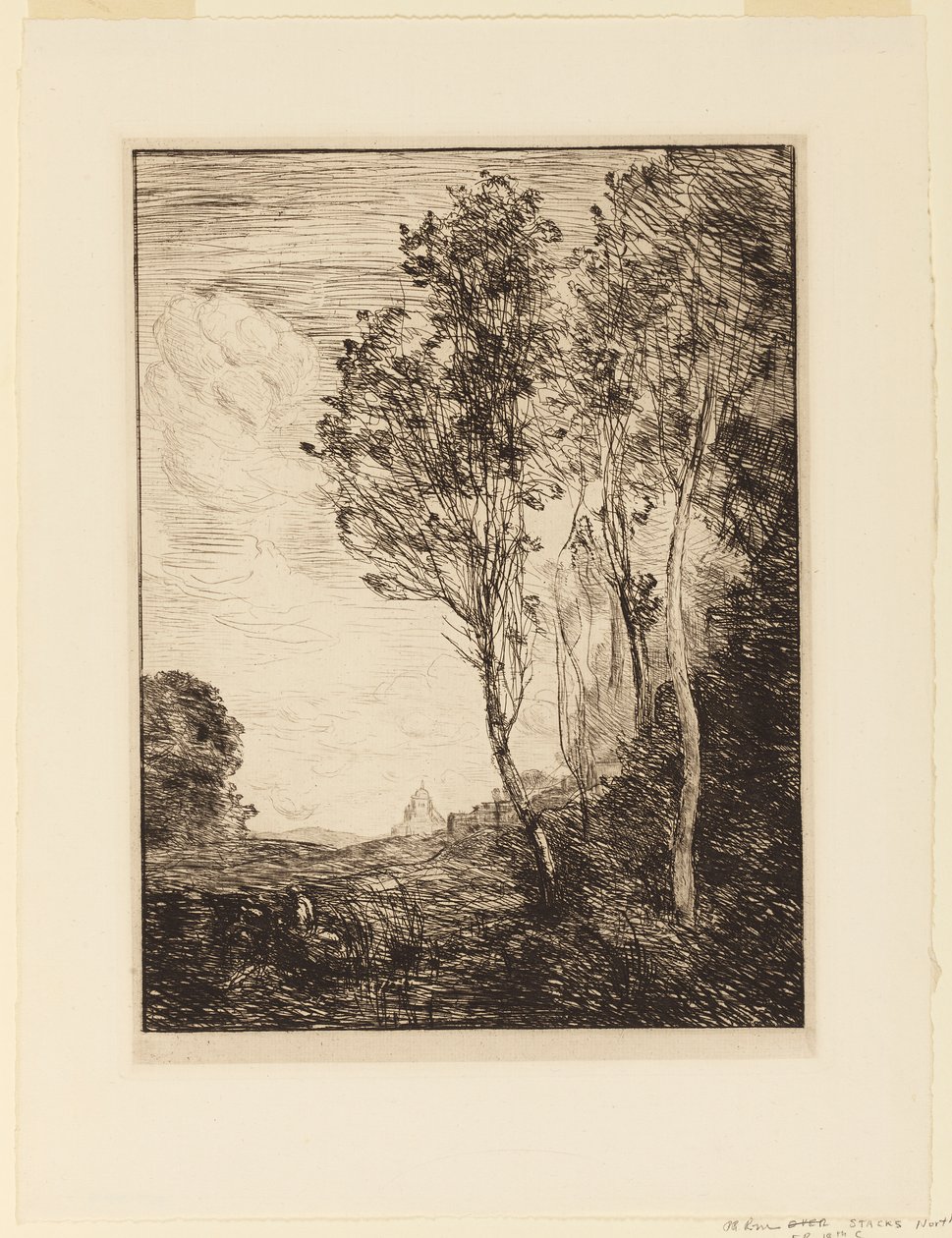 Matkamuisto Italiasta tekijältä Jean Baptiste Camille Corot