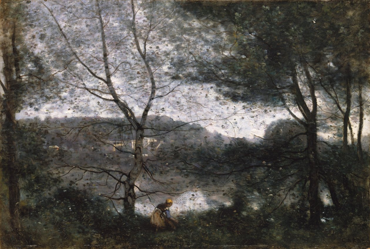 Avray kaupunki tekijältä Jean Baptiste Camille Corot