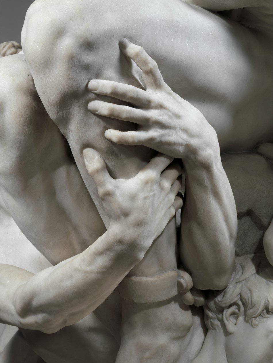 Yksityiskohta Ugolinosta ja hänen pojistaan tekijältä Jean Baptiste Carpeaux