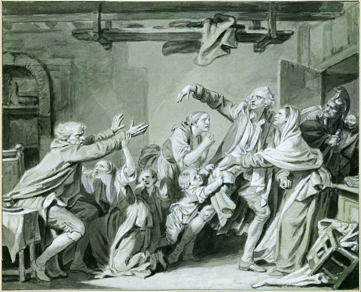 Isä kiroaa kiittämättömän poikansa tekijältä Jean Baptiste Greuze