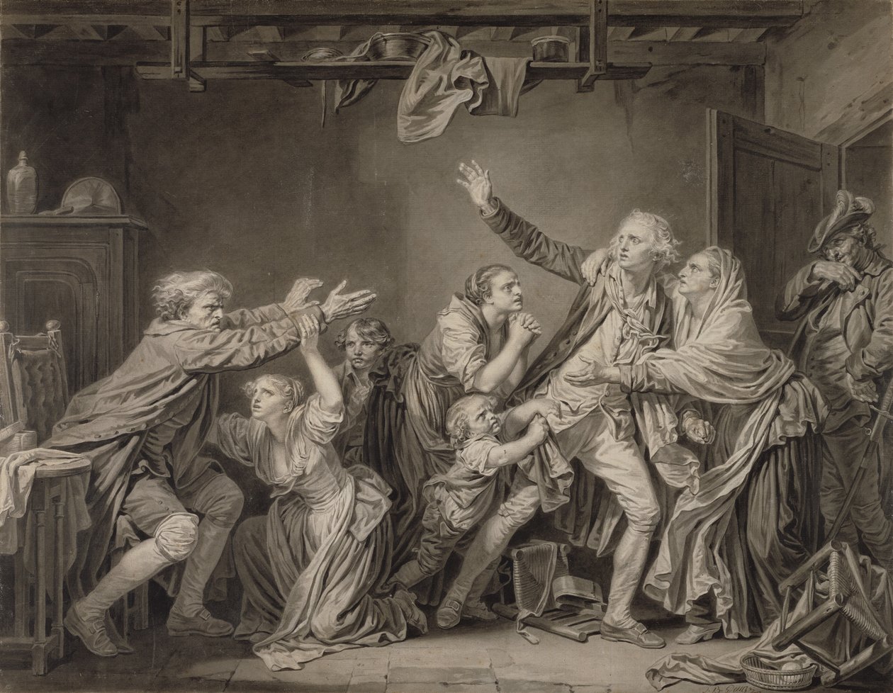 Isän kirous: Isän isä: Kiittämätön poika tekijältä Jean Baptiste Greuze