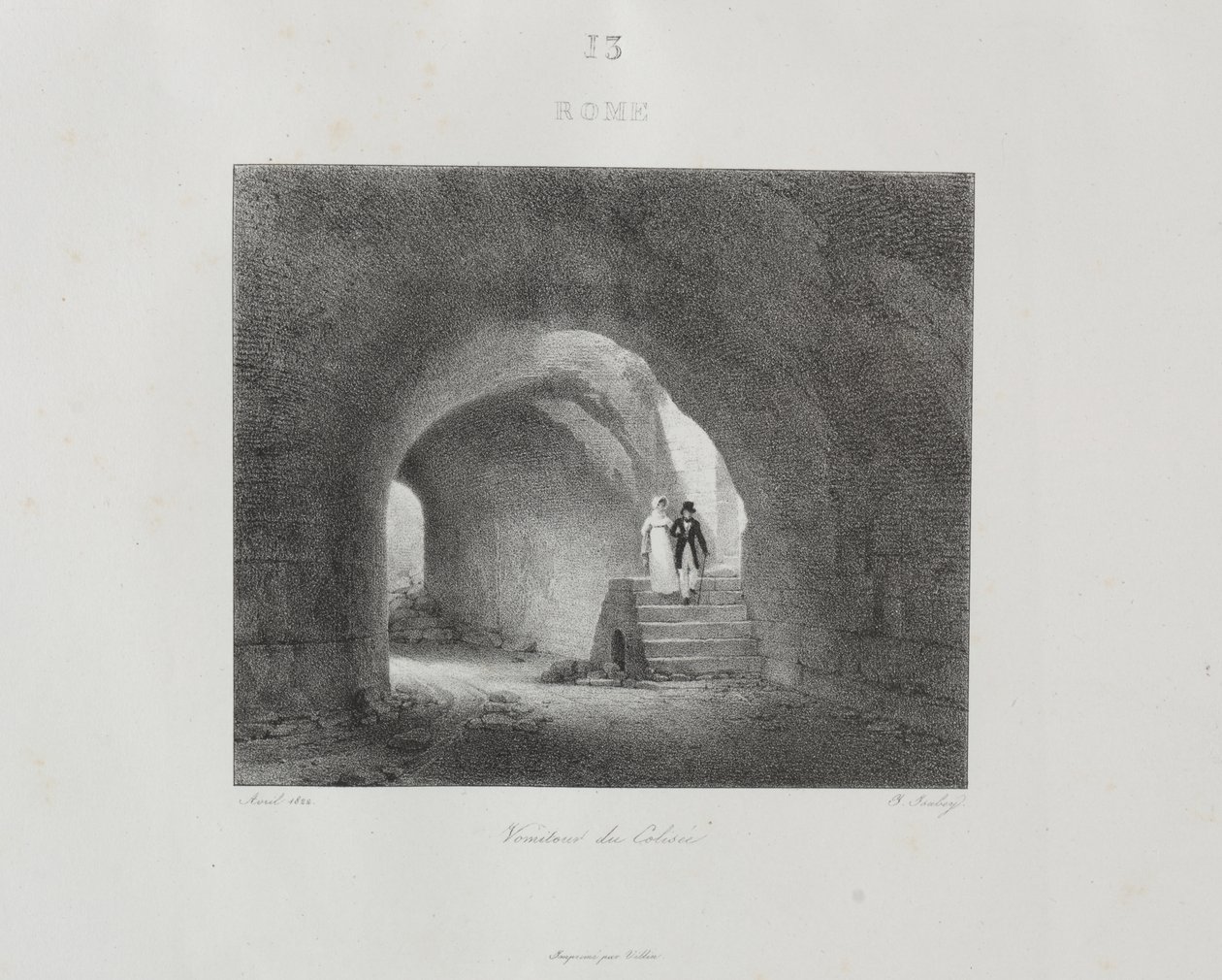 Matka Italiaan vuonna 1822 tekijältä Jean Baptiste Isabey