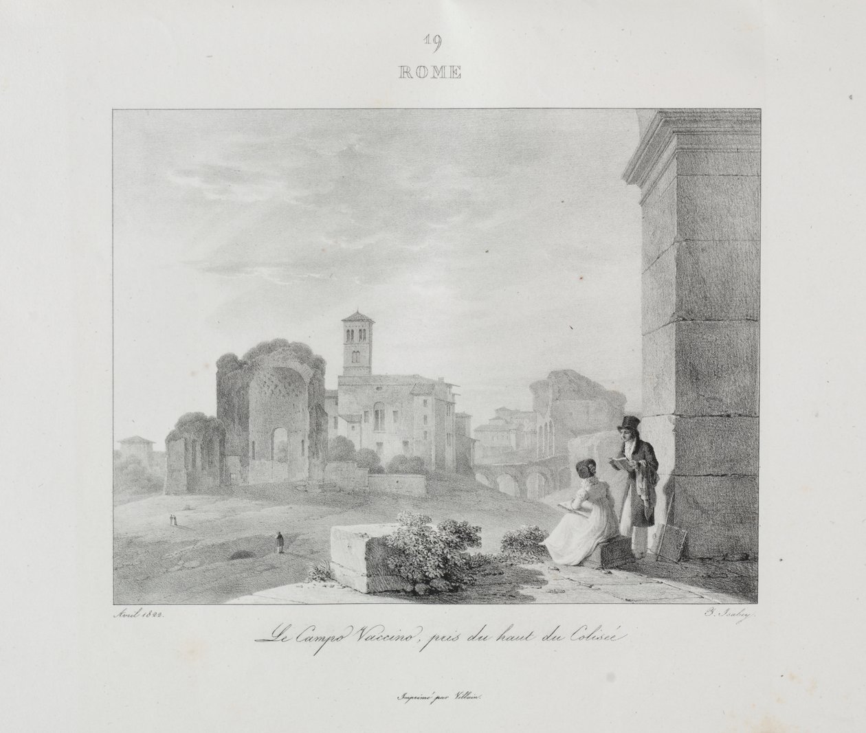 Matka Italiaan vuonna 1822 tekijältä Jean Baptiste Isabey
