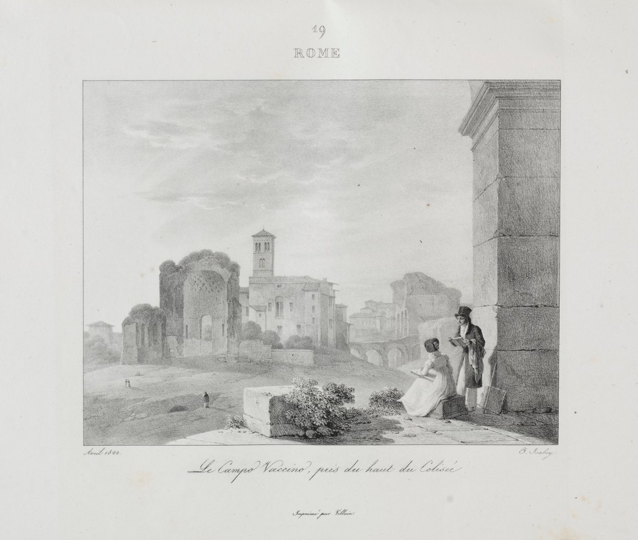 Matka Italiaan 1822, 1833. tekijältä Jean Baptiste Isabey