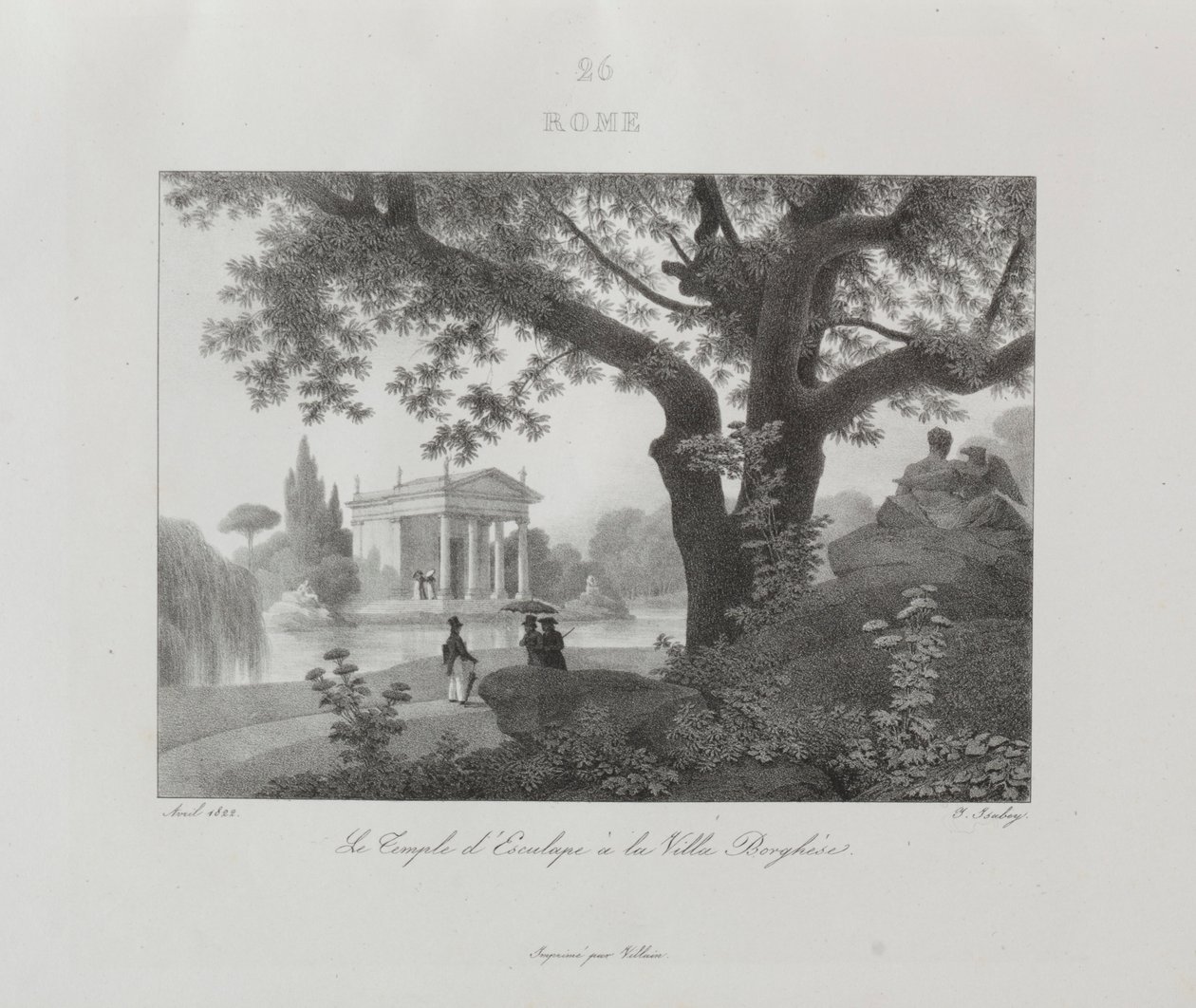 Matka Italiaan 1822, 1833. tekijältä Jean Baptiste Isabey