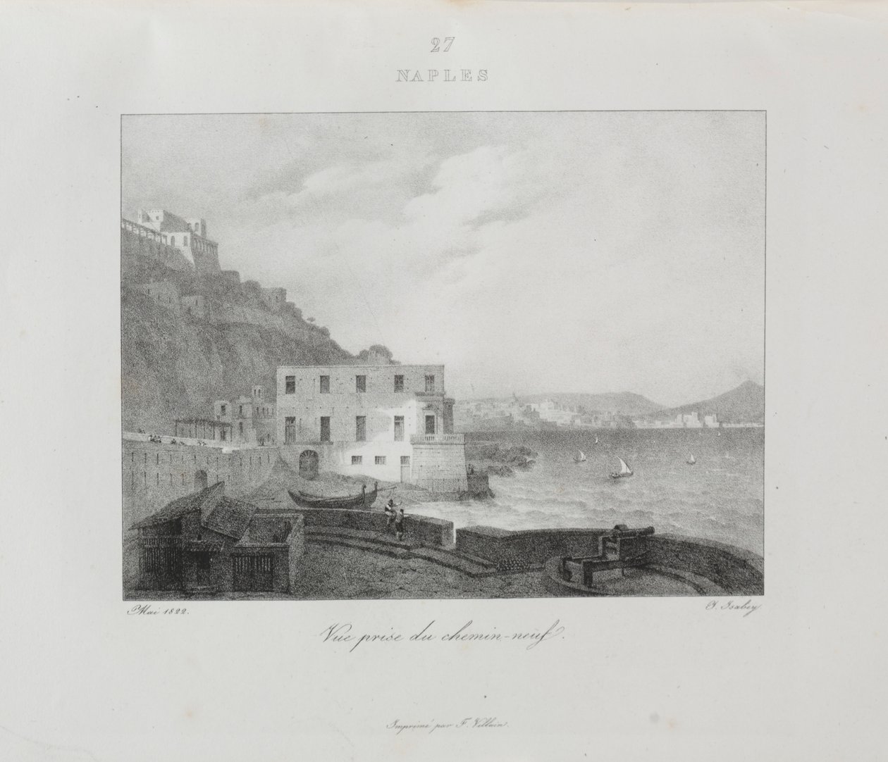 Matka Italiaan 1822, 1833. tekijältä Jean Baptiste Isabey