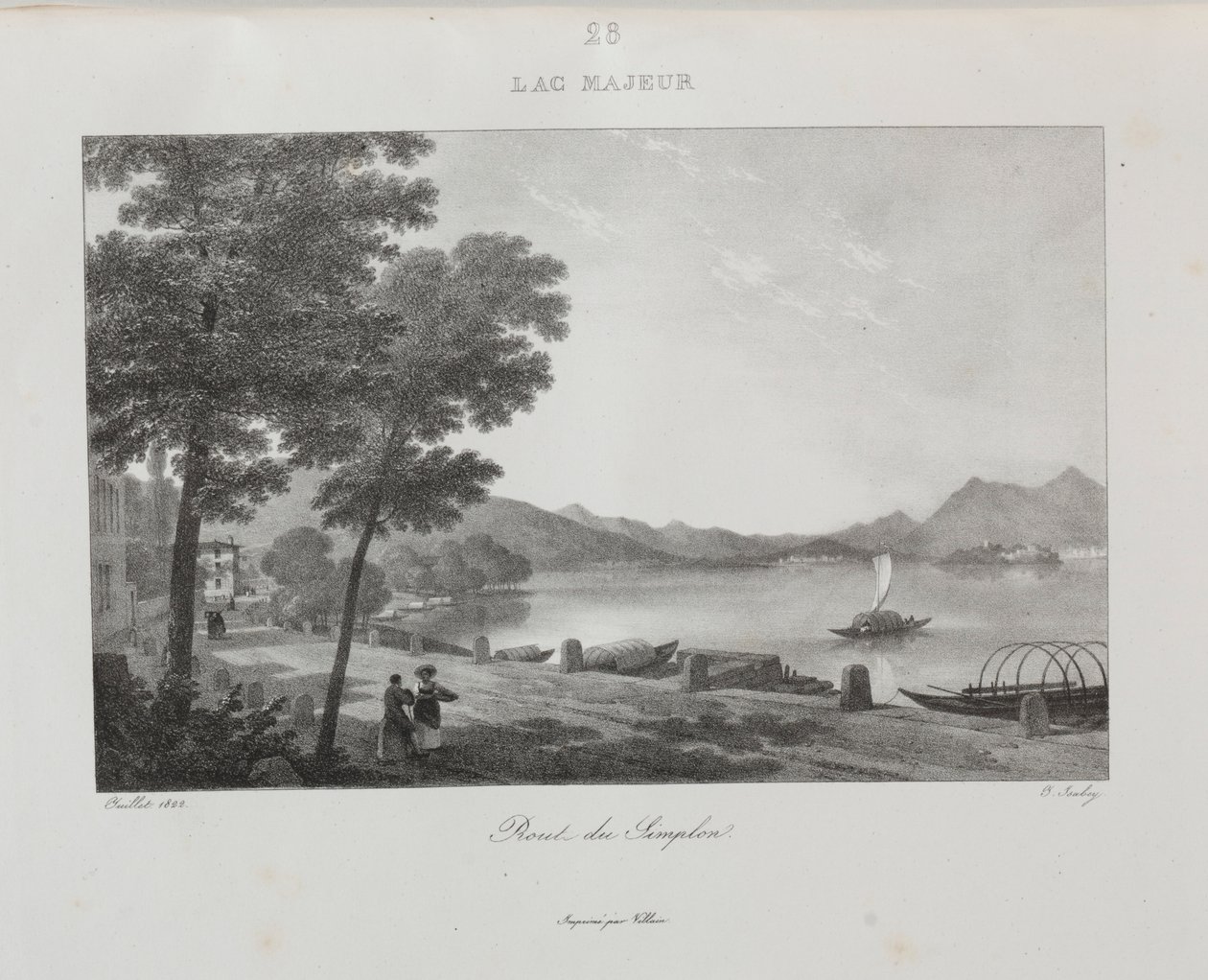 Matka Italiaan 1822, 1833. tekijältä Jean Baptiste Isabey