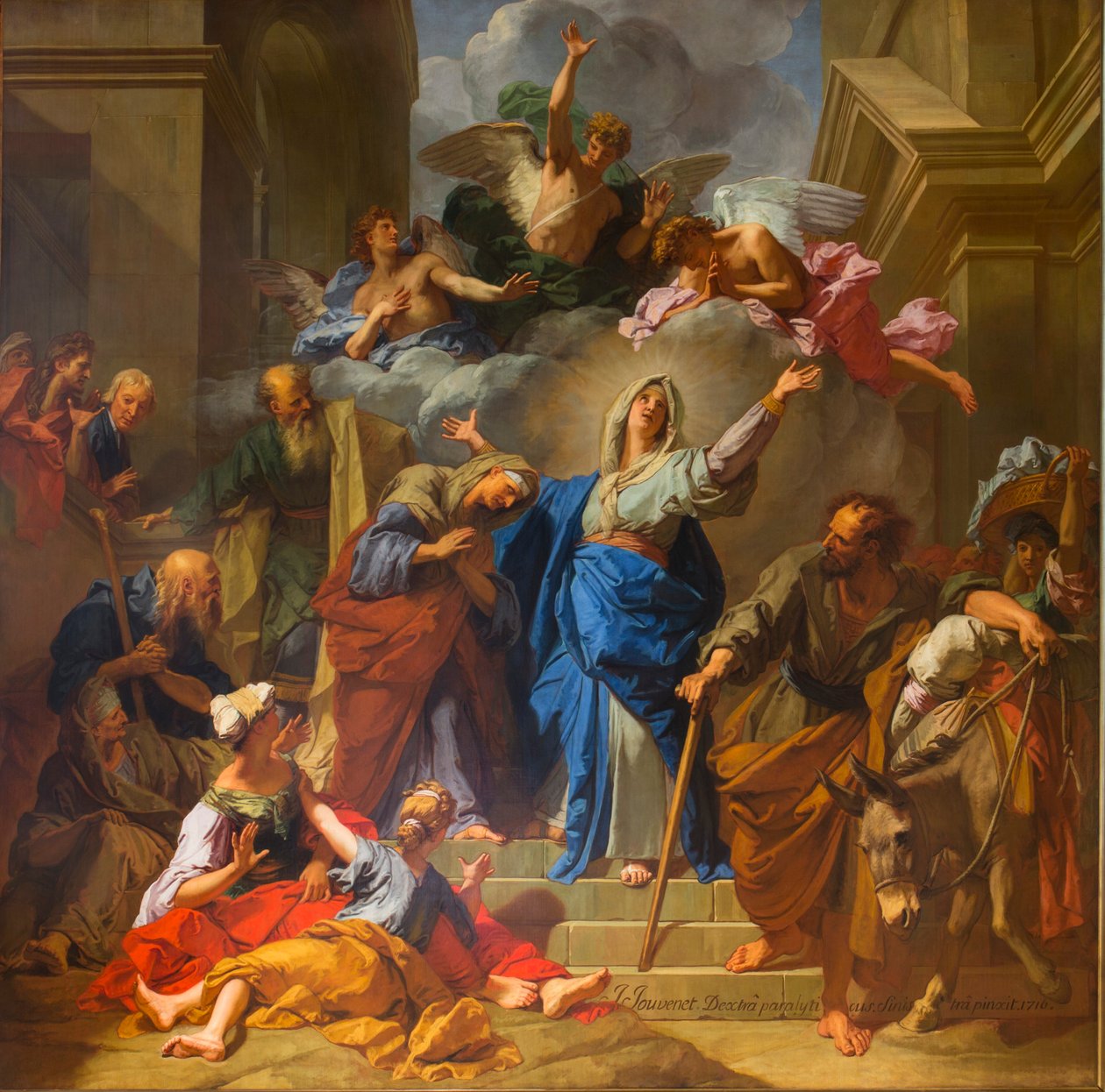 Magnificat, n. 1716 (öljy kankaalle) tekijältä Jean Baptiste Jouvenet