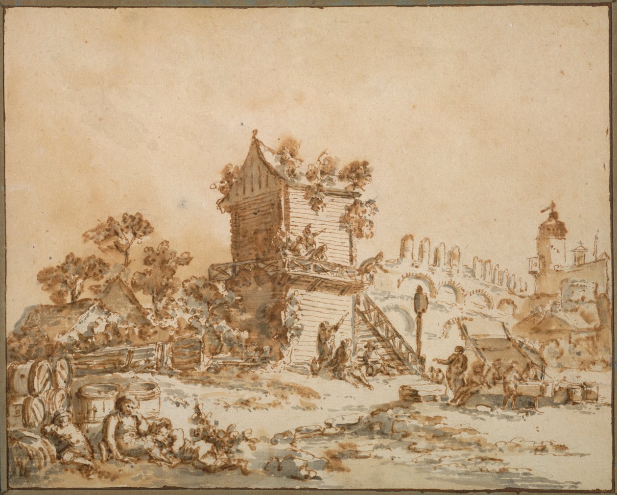 Moskovan taverna, n. 1773. tekijältä Jean Baptiste Le Prince