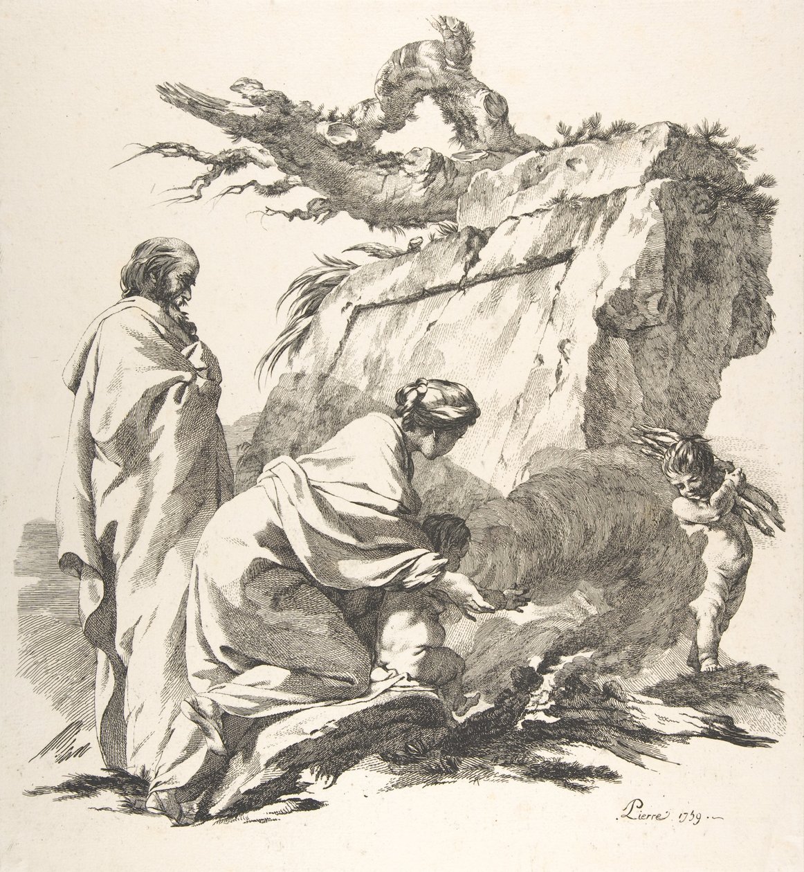 Lento Egyptiin, 1759. tekijältä Jean Baptiste Marie Pierre