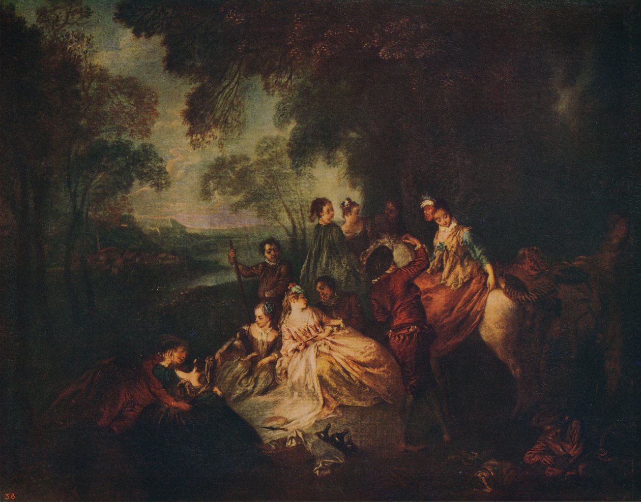 Country Party, c1722, c1915 tekijältä Jean Baptiste Pater
