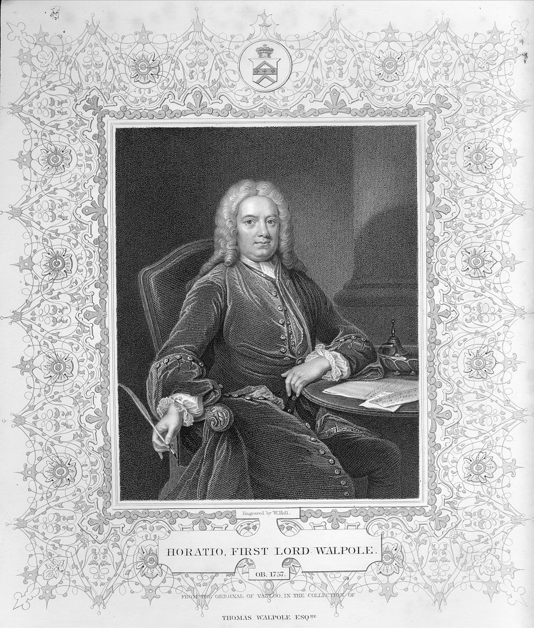Horatio Walpole tekijältä Jean Baptiste Vanloo