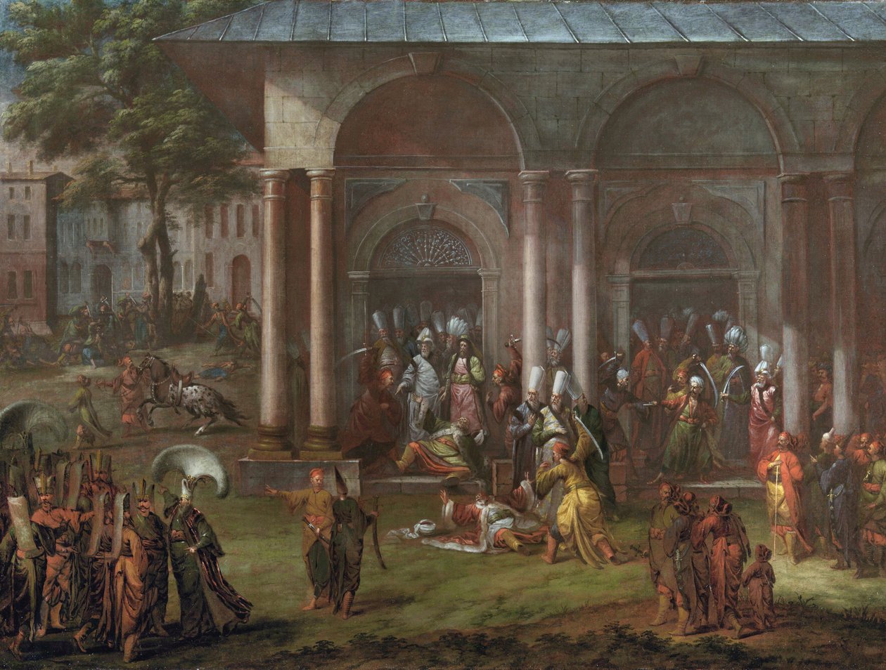 Patrona Halilin teloitus tekijältä Jean Baptiste Vanmour