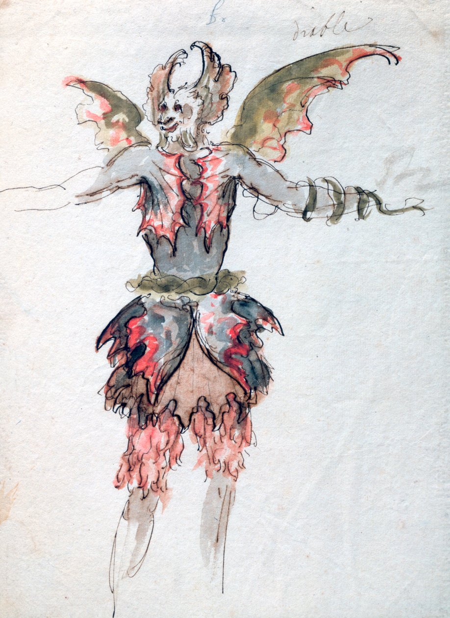 "Devil", c1680 tekijältä Jean Berain, Jean Baptiste Lully