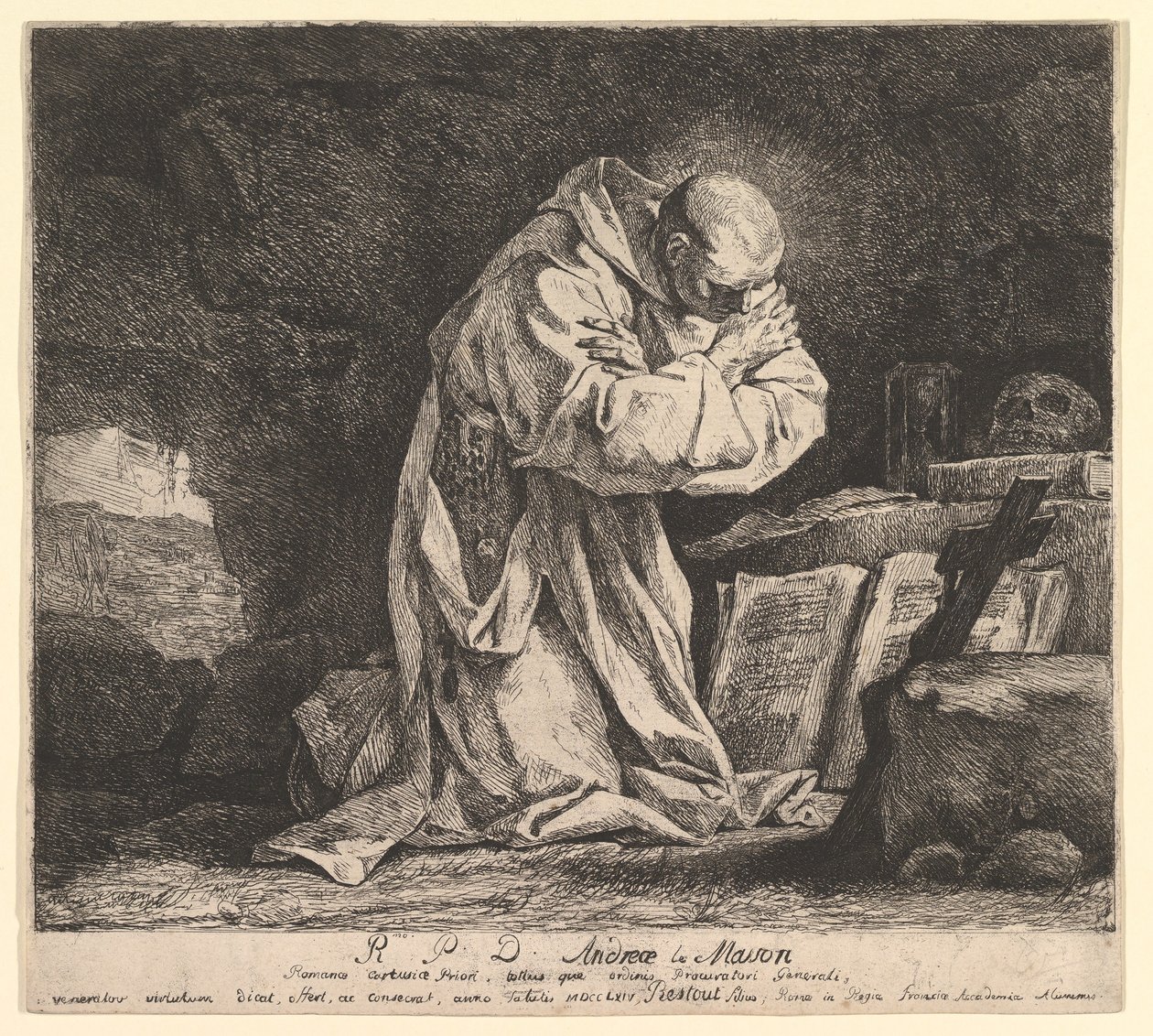 Pyhä Bruno, 1764. tekijältä Jean Bernard Restout