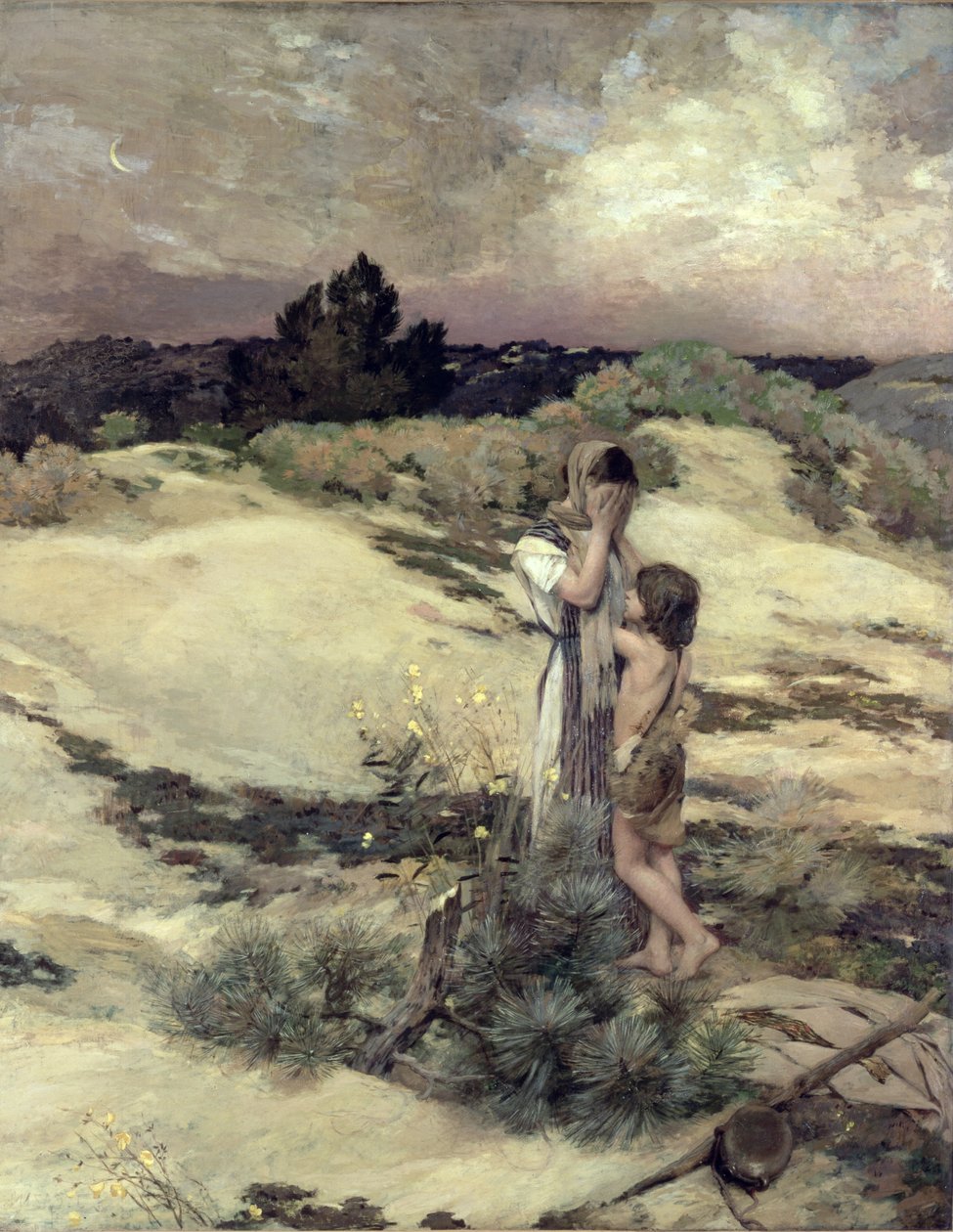 Hagar ja Ismael tekijältä Jean Charles Cazin