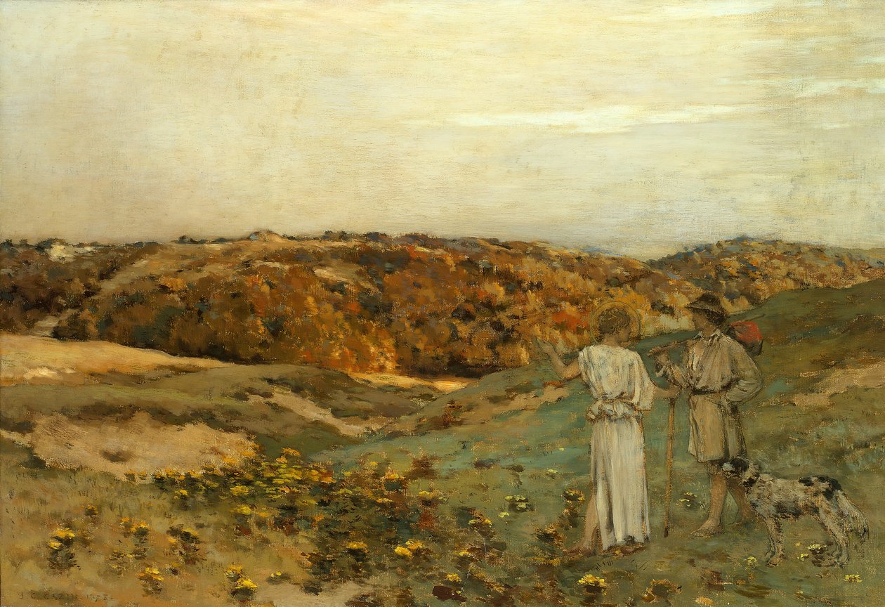 Tobias ja enkeli, 1878. tekijältä Jean Charles Cazin